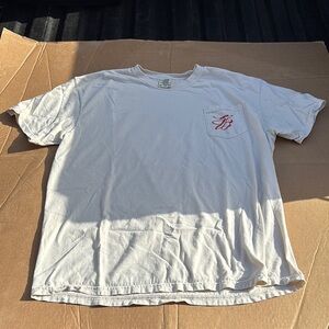 Comfort Colors Red and White Short Sleeve tee barstool